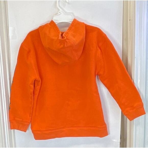 Carhartt Youth Boys M 10-12 Pullover Hoodie Spell-out Sleeve FLAW Outdoors - Picture 2 of 8